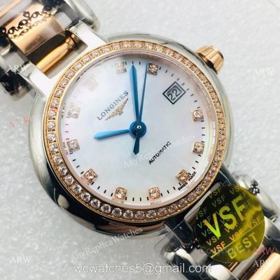 VSF Best Replica Longines PrimaLuna Watch Two Tone Rose Gold 1