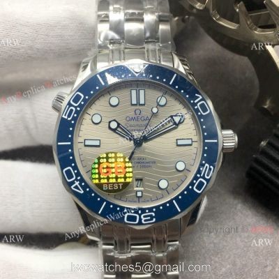Stainless Steel Omega Seamaster 300 Replica Watch GB Factory Swiss Omega 8800 Movement 1