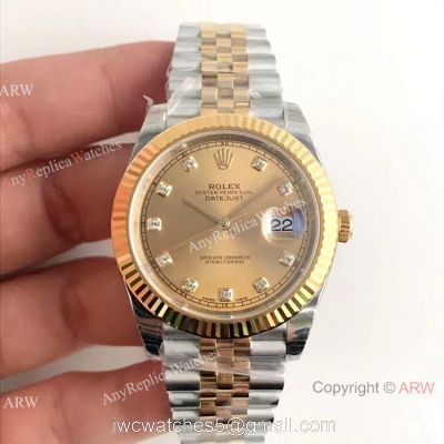 (EW) Rolex 3235 Datejust II Two-Tone Diamond Watches Rolex Grade 1 1