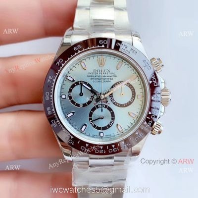 Noob Factory Clone 7750 Rolex Daytona 50th Anniversary Replica Watch Ss Ice Blue Dial 1