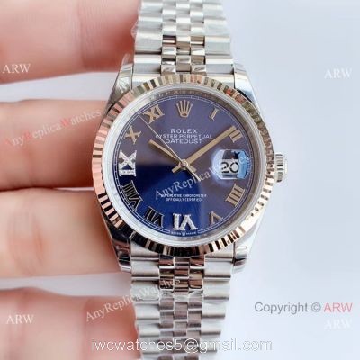 EWF Replica Rolex Oyster Perpetual Datejust 36mm Watch Jubilee Band Blue Dial 1