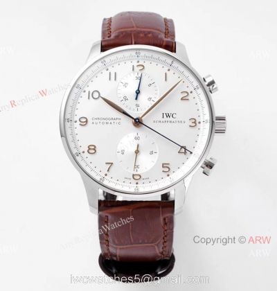 Swiss Grade One IWC Portuguese ZF Factory V2 7750 Chronograph Watch High-end Replica 1