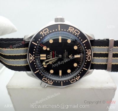 VS Factory Omega Seamaster 007 James Bond &8216;NO TIME TO DIE Watch Nylon Strap 1