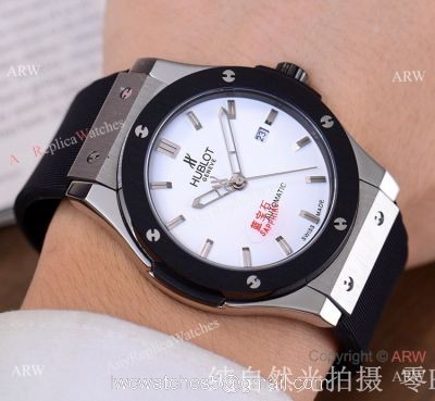 Copy Hublot Classic Fusion 42mm Watch SS Black Bezel 1