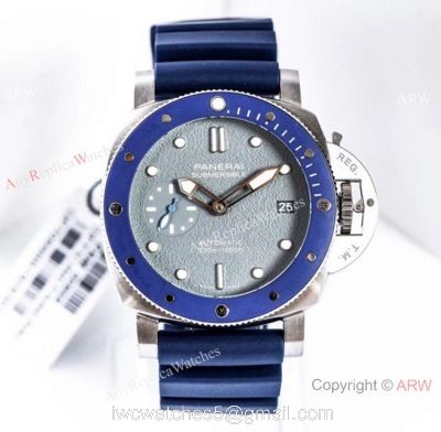 (VS) Swiss Copy Panerai Luminor Submersible PAM 959 Watch Blue Bezel 1