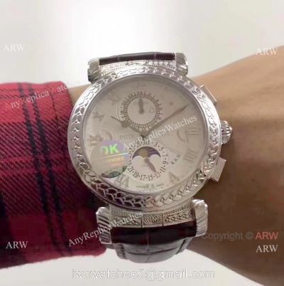 AAA Replica Patek Philippe Grandmaster Chime SS White Dial Watch 1