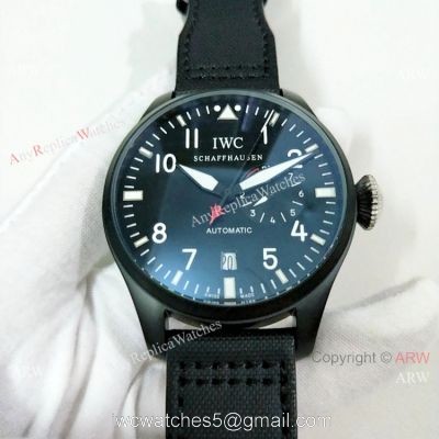 Copy IWC Big Pilot Top Gun Black Case Power Reserve Mens Watch IW501901 1