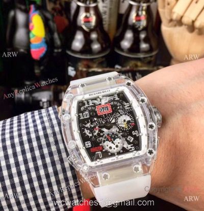 New Richard Mille RM 011-FM Skeleton Transparent Watch Best Replica Watches China Dealer 1