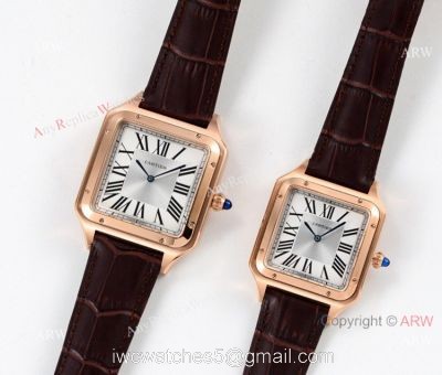 Swiss 9015 Cartier Santos-Dumont Rose Gold Watch New Cartier Watches 1