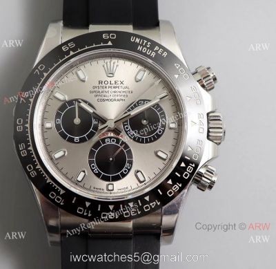 Noob V3 Rolex Daytona Oysterflex Strap Gray Dial Watch Super Clone 1