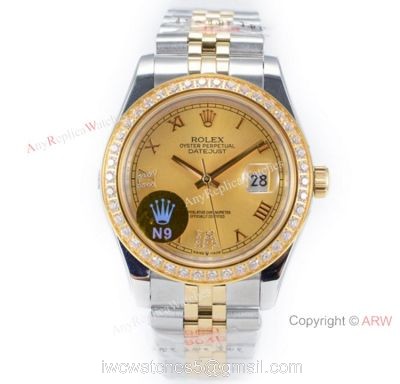 Rolex Oyster Perpetual Datejust II Watch Two Tone Gold Dial 1