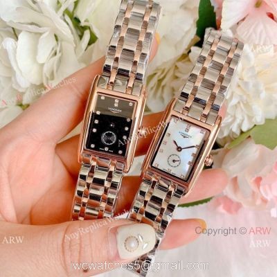 Replica Longines Dolce Vita Two Tone Rose Gold Watches 23mm Lady 1