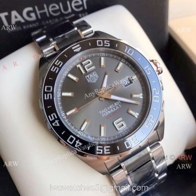 Swiss Grade Copy TAG HEUER FORMULA 1 Calibre 5 Steel &038; Ceramic Strap Watch 1