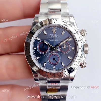 Noob Factory Swiss 4130 Rolex Daytona SS Blue Dial Watch Best Chinese Replica Watches 1