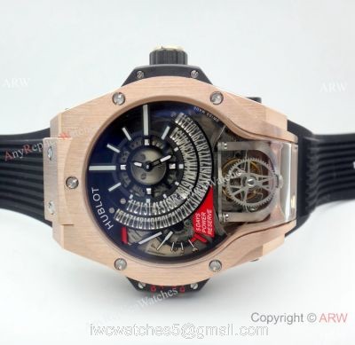 AAA Replica Hublot MP-09 Tourbillon Bi-Axis 49mm Watch Rose Gold Quartz Movement 1