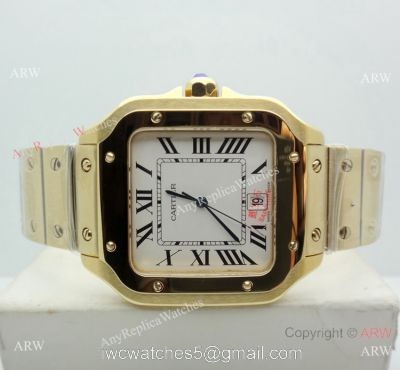 New Replica Cartier Santos de All Gold Watch 39mm or 35mm 1