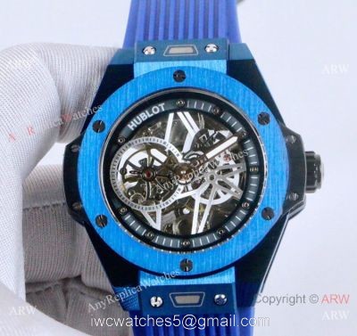 Best Imitation Watches From China New Hublot Big Bang Blue Skeleton Watch 1