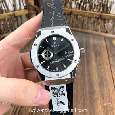 Fake Hublot Classic Fusion SS Black Dial Watches 42mm 1