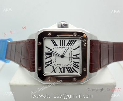 Swiss Replica Cartier Santos de 2-Tone Rose Gold Automatic Watch 1