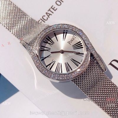 New Replica Piaget Limelight Gala Stainless Steel Silver Face Watch Swiss Quartz 1