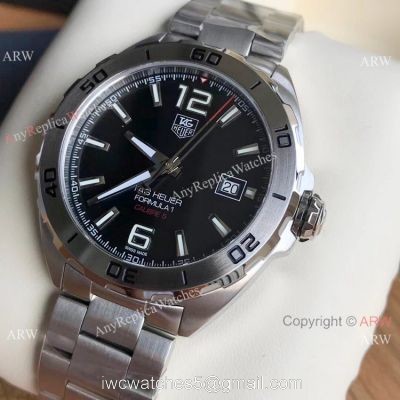 Swiss Tag Heuer Formula 1 CALIBRE 5 Bracelet Stainless Steel Black Face 1