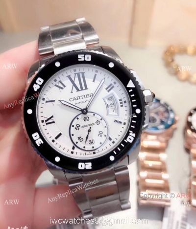 Cartier Calibre De Diver Stainless Steel Black Bezel Watches Buy Imitation Watches from China 1