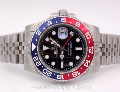 Rolex GMT Master II PEPSI Replica Watch Stainless Steel Jubilee Strap 1