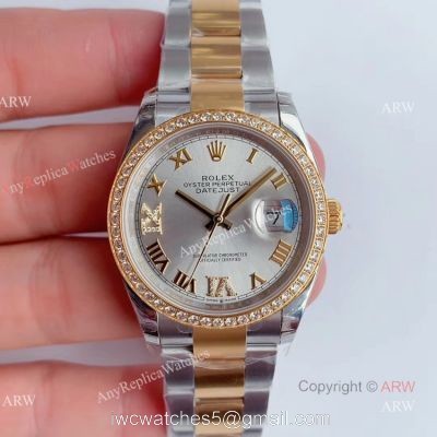 EW Factory Swiss Copy Rolex Oyster Perpetual Datejust Men Watch Rolex Datejust 36 Diamond Watch 1