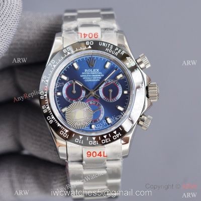 Swiss Quality Copy Rolex Daytona 40mm Watch Black Ceramic Bezel Stainless Steel 1