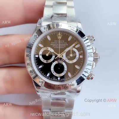 Noob Factory Clone 7750 Rolex Daytona Replica Watch Ss Black Dial 1