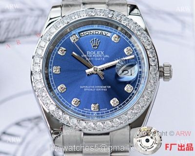 NEW UPGRADED Rolex Day Date 2 Blue Diamond Dial President Watch 41mm 1