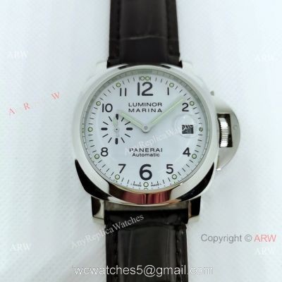 Knockoff Panerai Luminor Marina White Dial Men 44mm Watch PAM049 1