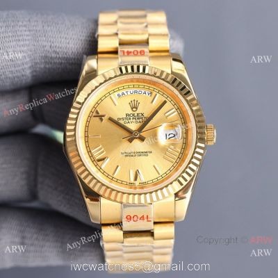 Swiss Quality Rolex Day Date 2 Citizen 8215 Gold Presidential Watch Super AAA Case 1