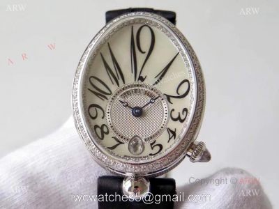 Replica Breguet Ladies Reine De Naples Diamond Watch With White Mop Dial 1