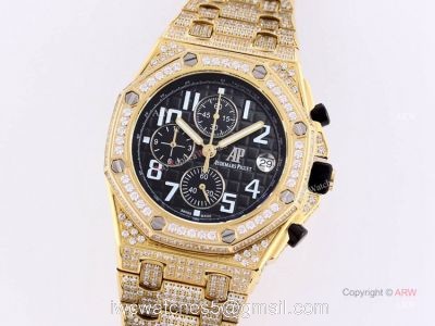 Best Replica Audemars Piguet Royal Oak Gold Watch Audemars Piguet Full Diamond Watch 1