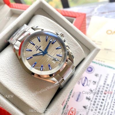 High Quality Omega Seamaster Aqua Terra Copy Watches Stainless Steel Gray Dial 1