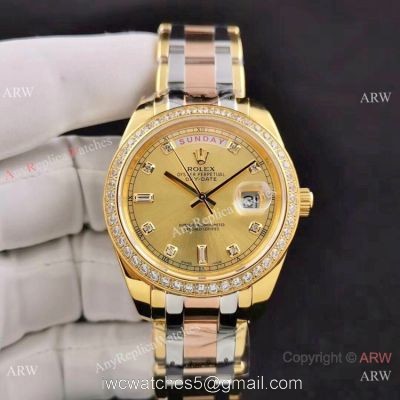 Rolex Day Date Special Edition Watch 40mm Gold Diamond Dial 1