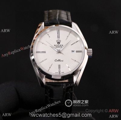 New Replica Rolex Geneve Cellini Men Watch White Dial Black Dial 1