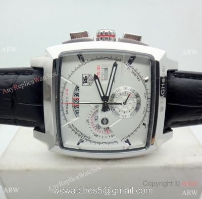 High Quality Fake Tag Heuer Monaco Calibre 12 Watch SS White Dial 1