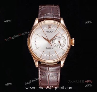 GM Factory Swiss Replica Rolex Cellini Date Rose Gold Automatic Watch 1