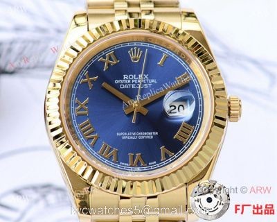 Replica Rolex Datejust II Blue Dial Gold Jubilee Watch NEW UPGRADED 1