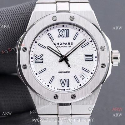 Swiss Replica Chopard Alpine Eagle chopard 298600 Watch 41mm White Dial Stainless Steel 1