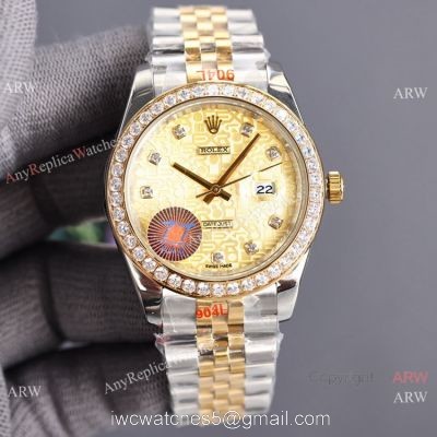 Swiss Quality Rolex Datejust II Citizen Watch 2-Tone Jubilee Gold Micro Dial 1