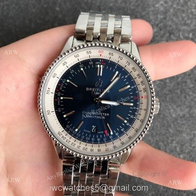 New Breitling Navitimer 41mm B01 Dark Blue Dial Swiss Replica Watches 1