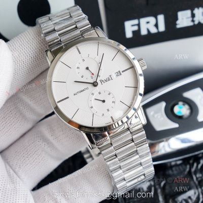 New Piaget Altiplano Two Time Zone Stainless Steel Replica Watch 41mm 1