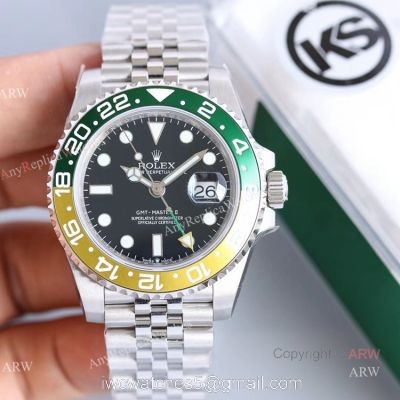 KS Factory New Rolex GMT Master II 126710BLRO With Sprite Bezel Swiss Replica Watch 1