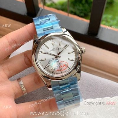 Copy Rolex Oyster Perpetual 41mm Watches Silver Dial Stainless Steel 1