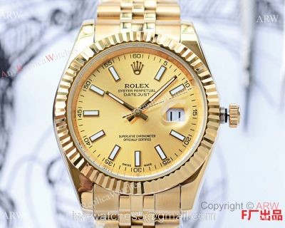 NEW UPGRADED Copy Rolex Datejust 2 Yellow Gold Watches 41mm 1