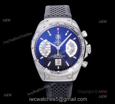Black Tag Heuer Carrera Automatic Asia 7750 Replica Watches For Men 1