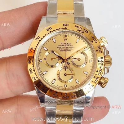 1:1 Best Edition Copy Rolex Daytona Two Tone 40mm Watch Noob Factory Swiss 4130 1